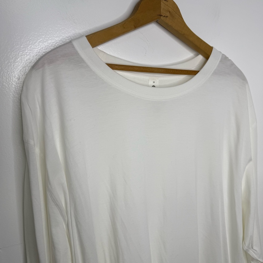 LULULEMON NWT White All Yours Long Sleeve Tee - Picture 3 of 8